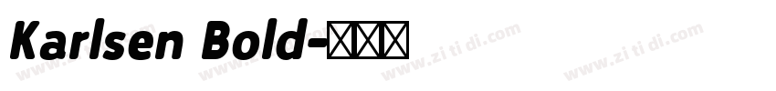 Karlsen Bold字体转换
